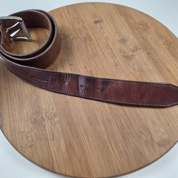 Allen Edmonds Belt Mens 32 Brown Leather Handcrafted Made in USA Dress Casual - Picture 3 of 14